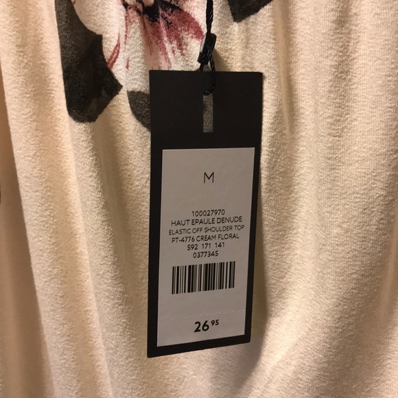 NWT Dynamite size M Elastic off shoulder top - Picture 4 of 5
